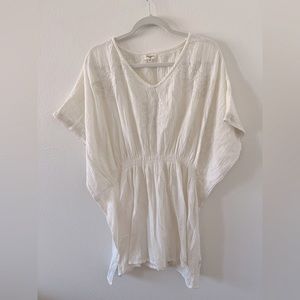 World Market White Beach Cotton Coverup